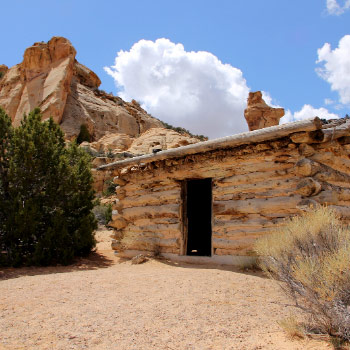 historical cabin in the San Rafael Swell