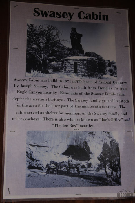 BLM information for the Swasey Cabin & the Icebox Foot Trail.