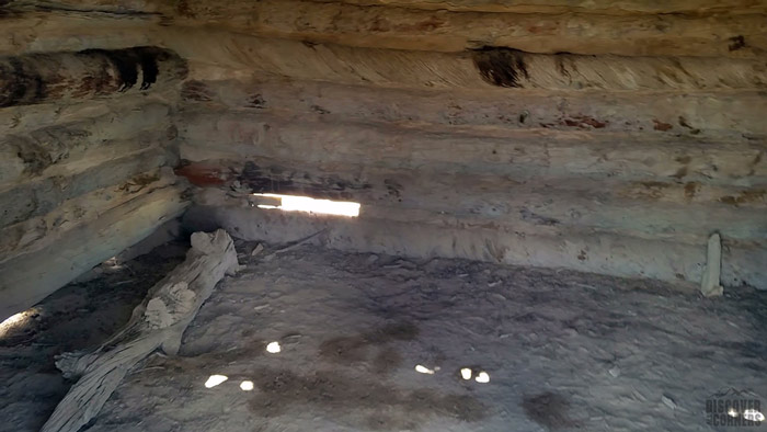 Inside the Swasey Cabin.