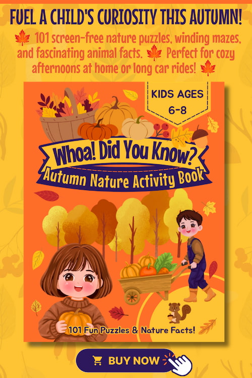 Whoa Did You Know Autumn Nature Activity Book for Kids Ages 6-8 by Marketa Marmiel